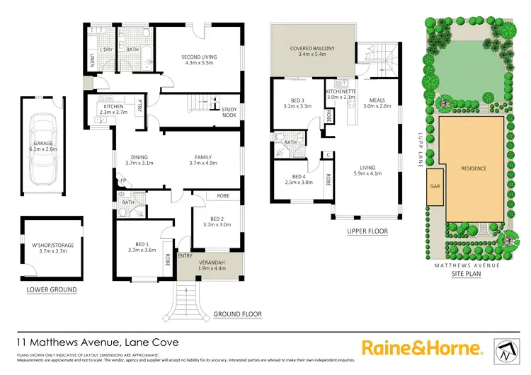 Floorplan of Homely house listing, 11 Matthews Avenue, Lane Cove NSW 2066