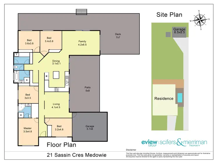 Floorplan of Homely house listing, 21 Sassin Crescent, Medowie NSW 2318