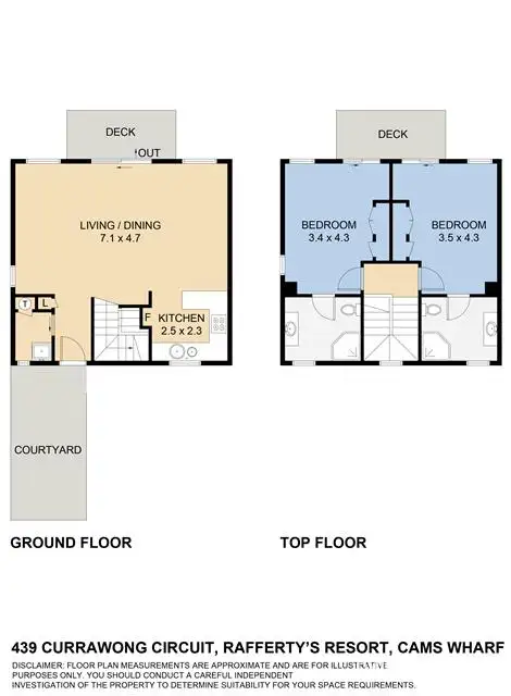 Floorplan of Homely house listing, 439 CURRAWONG CIRCUIT, Cams Wharf NSW 2281
