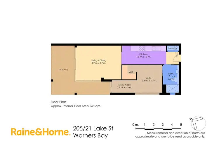 Floorplan of Homely apartment listing, 205/21 Lake Street, Warners Bay NSW 2282