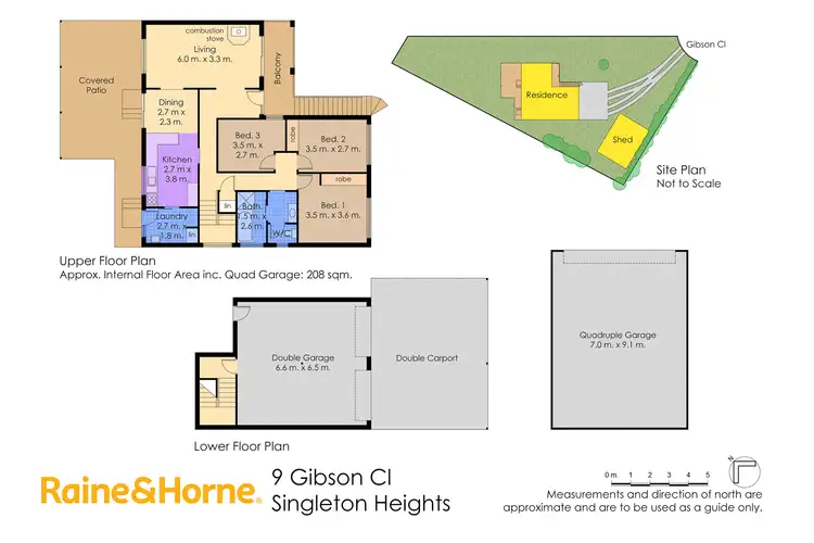 Floorplan of Homely house listing, 9 Gibson Close, Singleton Heights NSW 2330