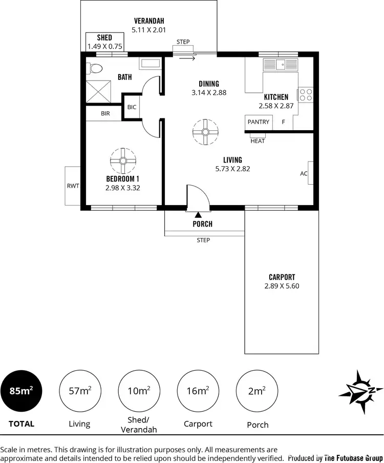 Floorplan of Homely retirement listing, Site 127 306 Bains Road (Woodcroft Tourist Park), Woodcroft SA 5162