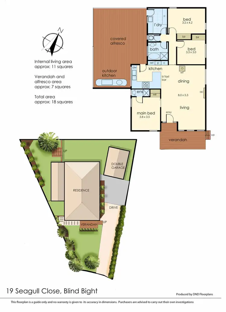 Floorplan of Homely house listing, 19 Seagull Close, Blind Bight VIC 3980