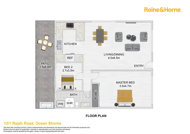 Floorplan of Homely unit listing, 12/1 Rajah Road, Ocean Shores NSW 2483