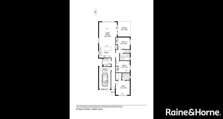 Floorplan of Homely house listing, 6 Casey Street, Hallett Cove SA 5158