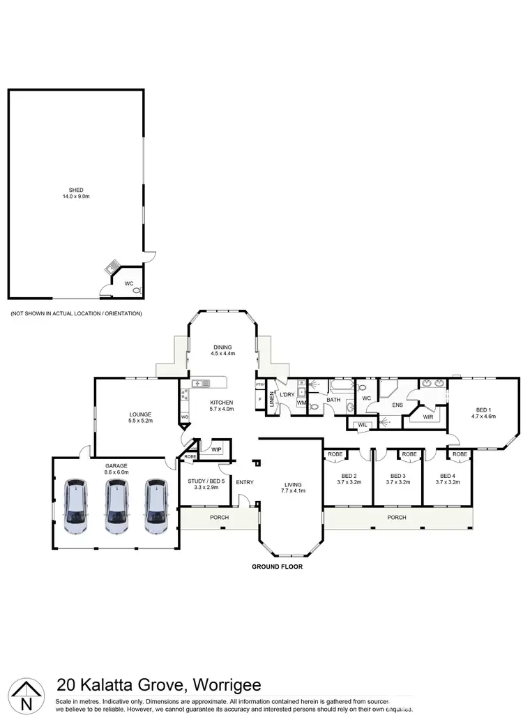 Floorplan of Homely house listing, 20 Kalatta Grove, Worrigee NSW 2540