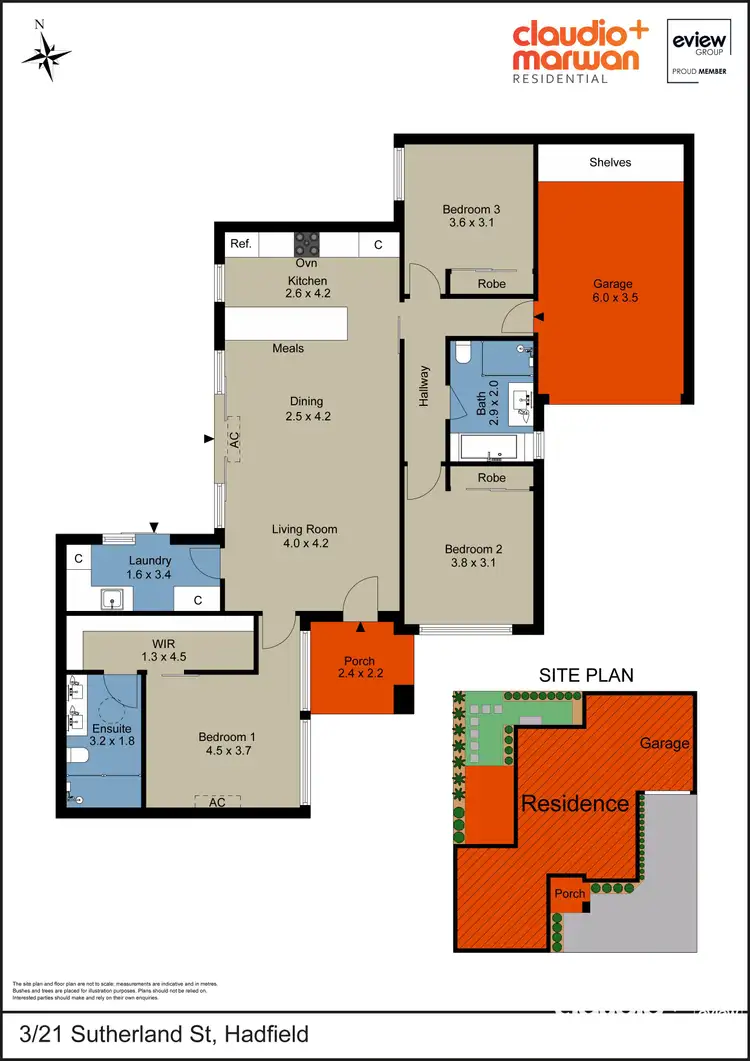 Floorplan of Homely unit listing, 3/21 Sutherland Street, Hadfield VIC 3046