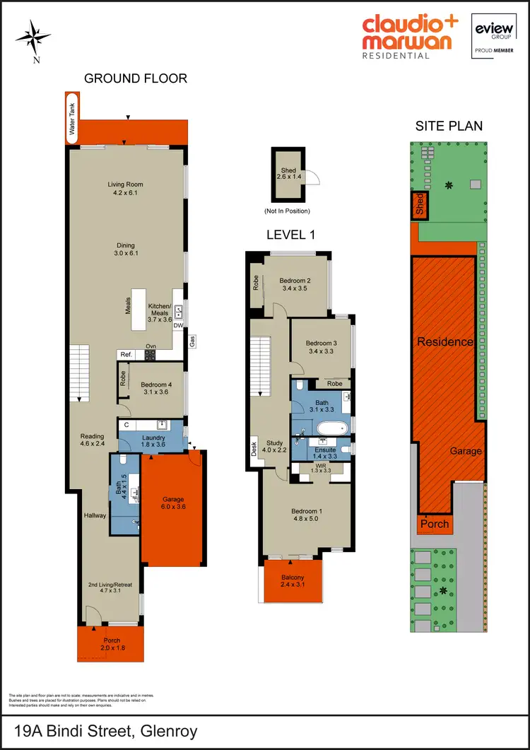 Floorplan of Homely townhouse listing, 19A Bindi Street, Glenroy VIC 3046