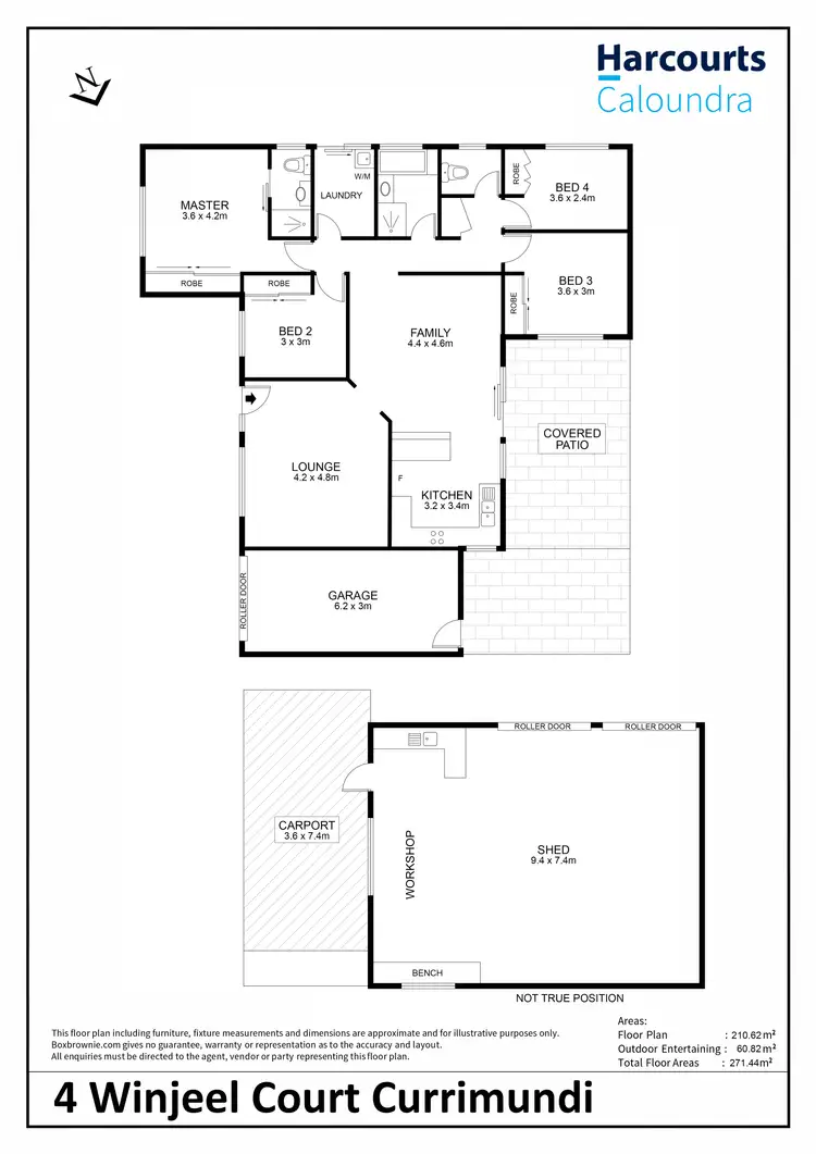Floorplan of Homely house listing, 4 Winjeel Court, Currimundi QLD 4551
