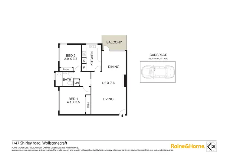Floorplan of Homely unit listing, 1/47 Shirley Road, Wollstonecraft NSW 2065