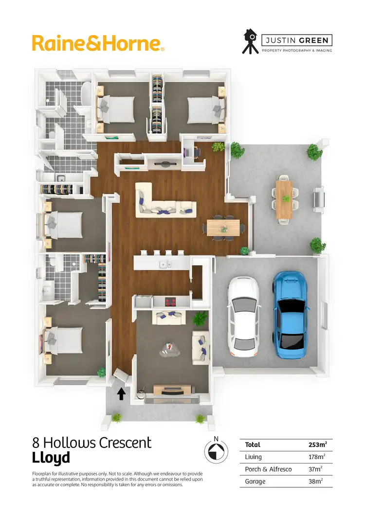 Floorplan of Homely house listing, 8 Hollows Crescent, Lloyd NSW 2650