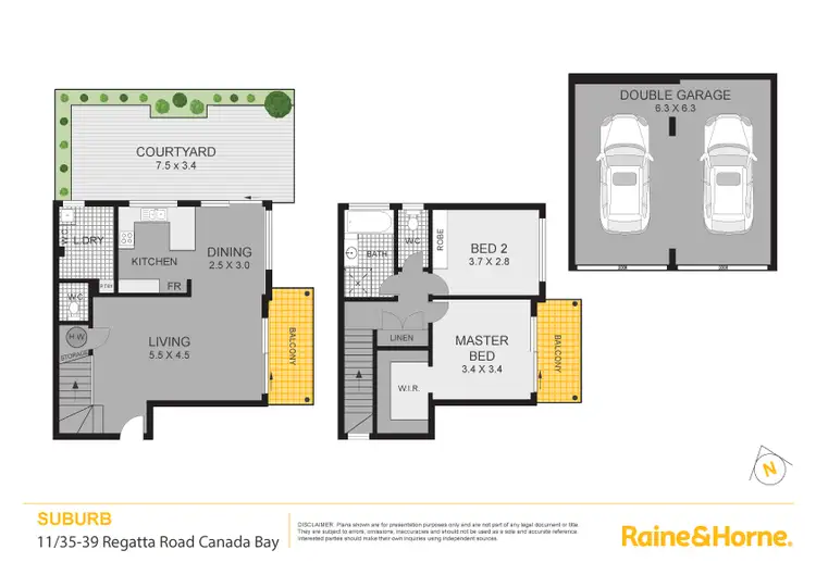Floorplan of Homely townhouse listing, 11/35-39 Regatta Road, Canada Bay NSW 2046