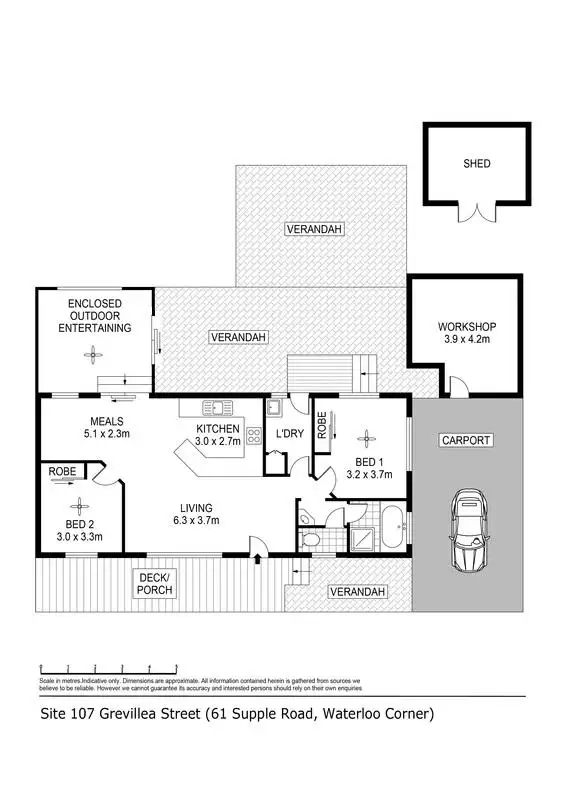 Floorplan of Homely house listing, 107/61 Supple Road, Waterloo Corner SA 5110