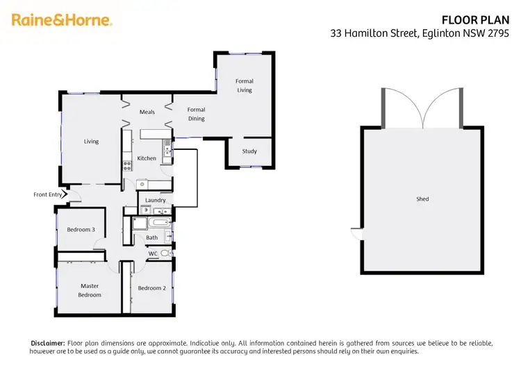 Floorplan of Homely house listing, 33 Hamilton Street, Eglinton NSW 2795