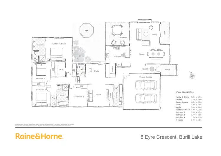 Floorplan of Homely house listing, 8 Eyre Crescent, Burrill Lake NSW 2539