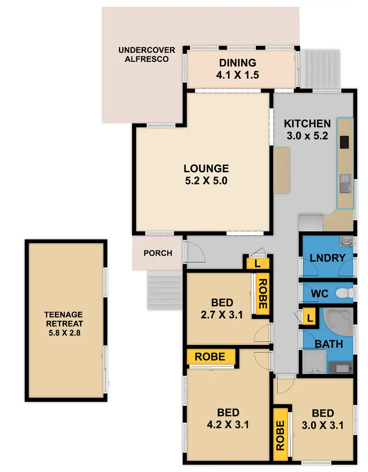 Floorplan of Homely house listing, Address available on request