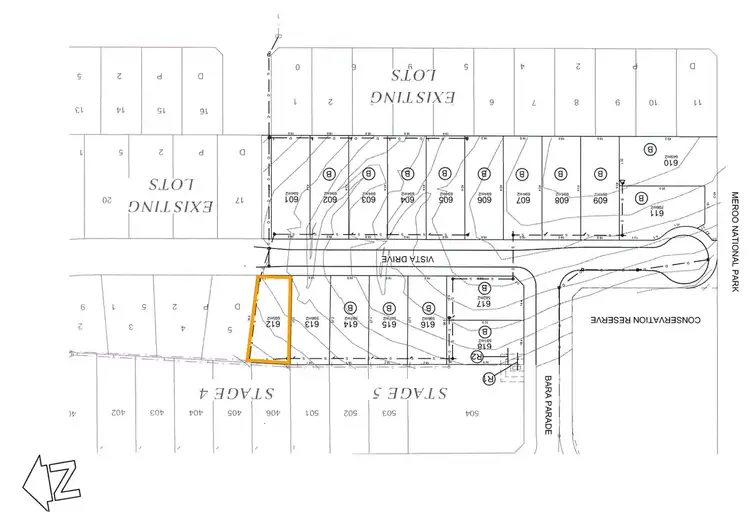 Floorplan of Homely land listing, Lot 612 Vista Drive, Dolphin Point NSW 2539