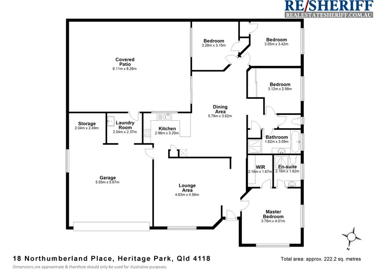 Floorplan of Homely house listing, 18 Northumberland Place, Heritage Park QLD 4118
