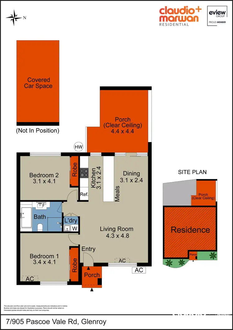 Floorplan of Homely villa listing, 7/905 Pascoe Vale Road, Glenroy VIC 3046