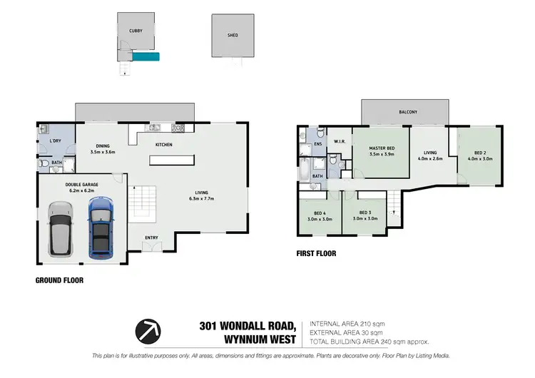 Floorplan of Homely house listing, 301 Wondall Road, Wynnum West QLD 4178