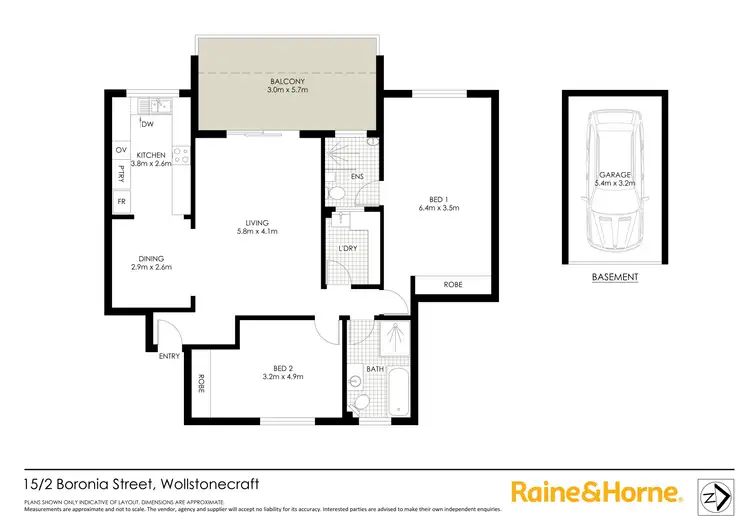 Floorplan of Homely apartment listing, 15/2 Boronia Street, Wollstonecraft NSW 2065