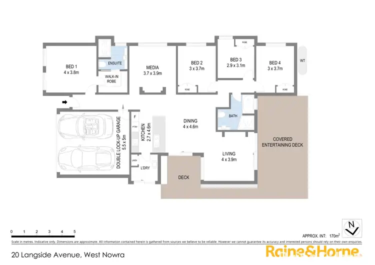 Floorplan of Homely house listing, 20 Langside Avenue, West Nowra NSW 2541