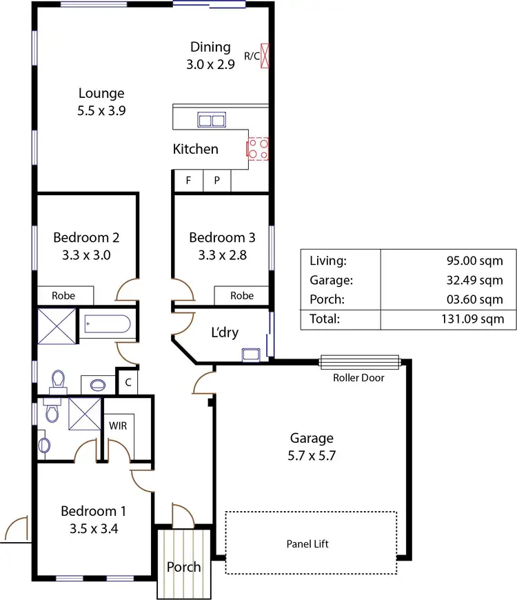 Floorplan of Homely house listing, 42 Saint Lawrence Avenue, Andrews Farm SA 5114