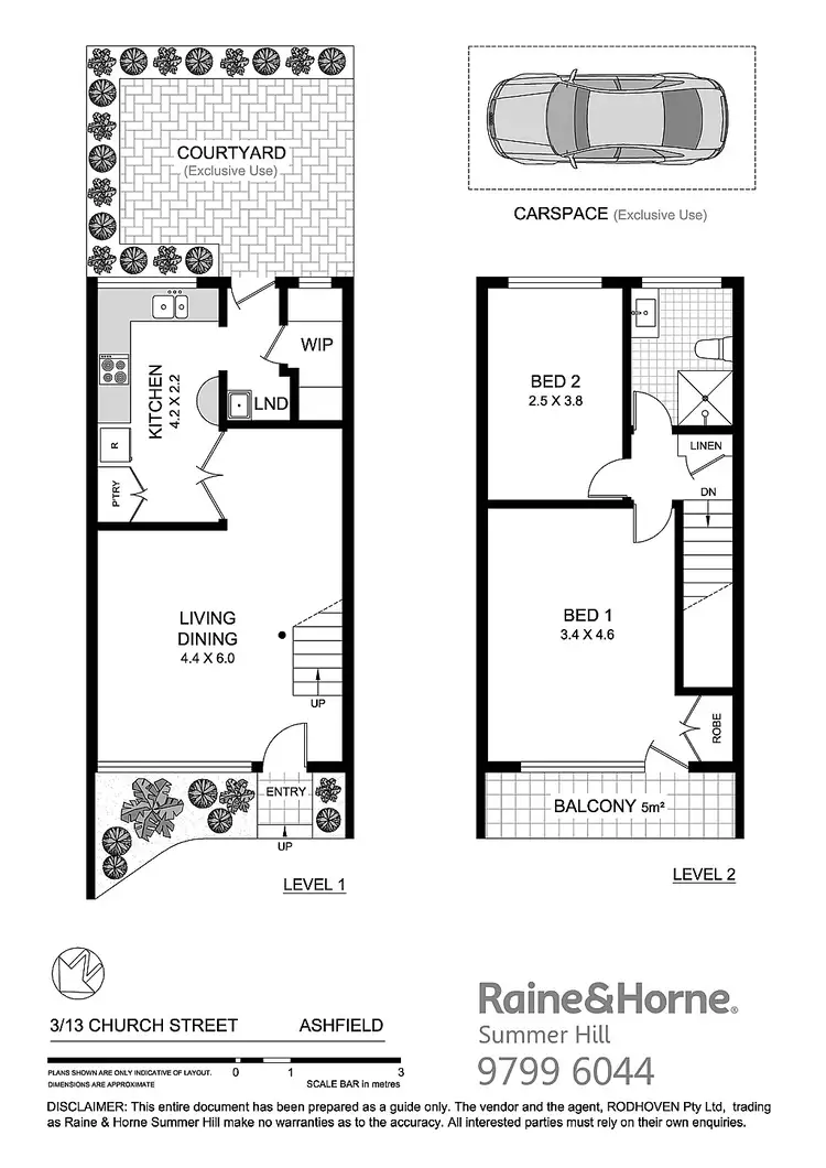 Floorplan of Homely townhouse listing, 3/13 Church Street, Ashfield NSW 2131