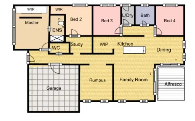 Floorplan of Homely house listing, 3 Hocston Way, Thornhill Park VIC 3335