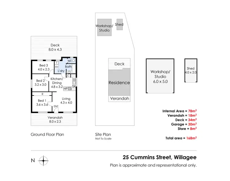 Floorplan of Homely house listing, 25 Cummins Street, Willagee WA 6156