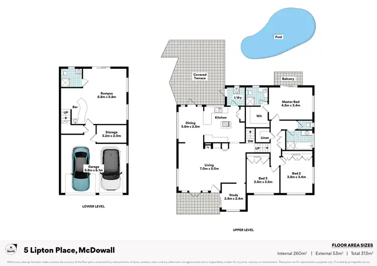 Floorplan of Homely house listing, 5 Lipton Place, Mcdowall QLD 4053
