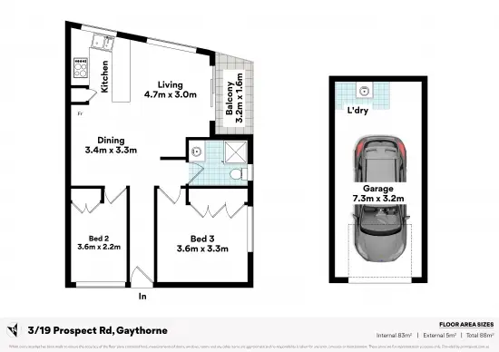 Floorplan of Homely apartment listing, 3/19 Prospect Road, Gaythorne QLD 4051