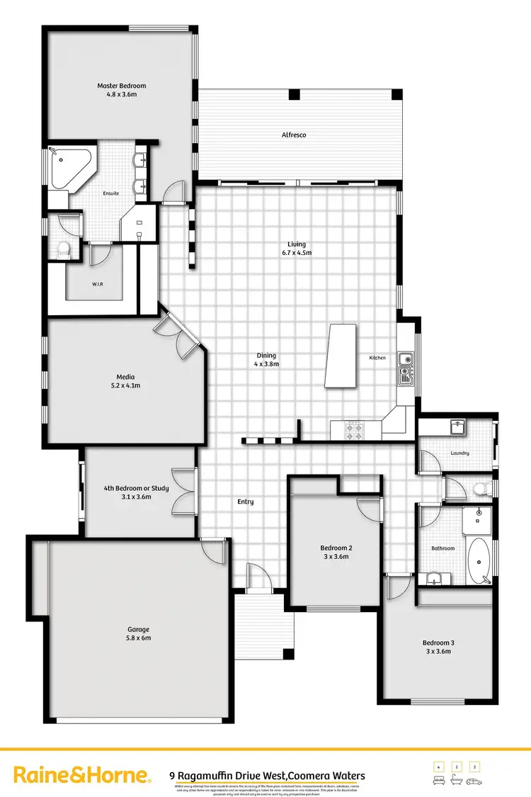 Floorplan of Homely house listing, 9 Ragamuffin Drive West, Coomera Waters QLD 4209