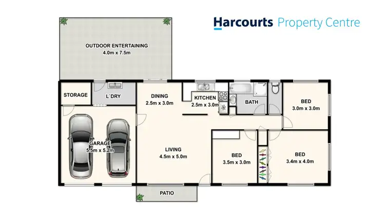 Floorplan of Homely house listing, 5 Winton Place, Beenleigh QLD 4207