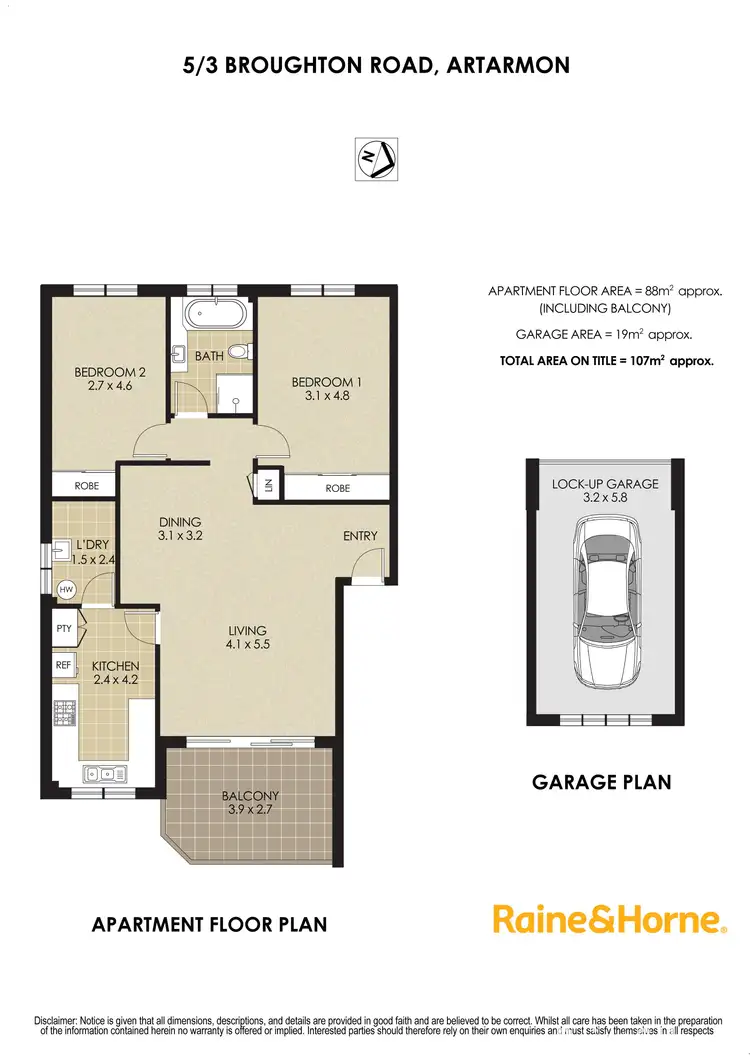 Floorplan of Homely unit listing, 5/3 Broughton Road, Artarmon NSW 2064
