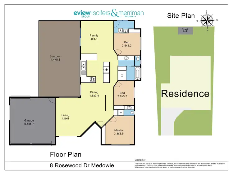 Floorplan of Homely house listing, 8 Rosewood Drive, Medowie NSW 2318