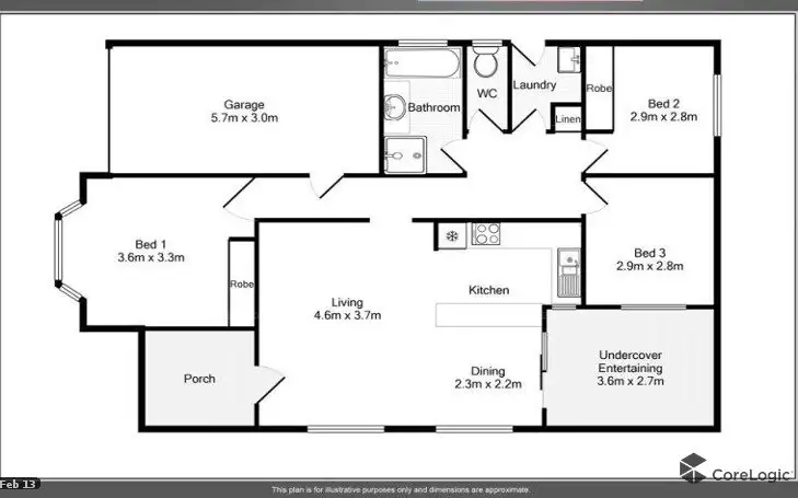 Floorplan of Homely house listing, 7 Windarra Place, Port Macquarie NSW 2444