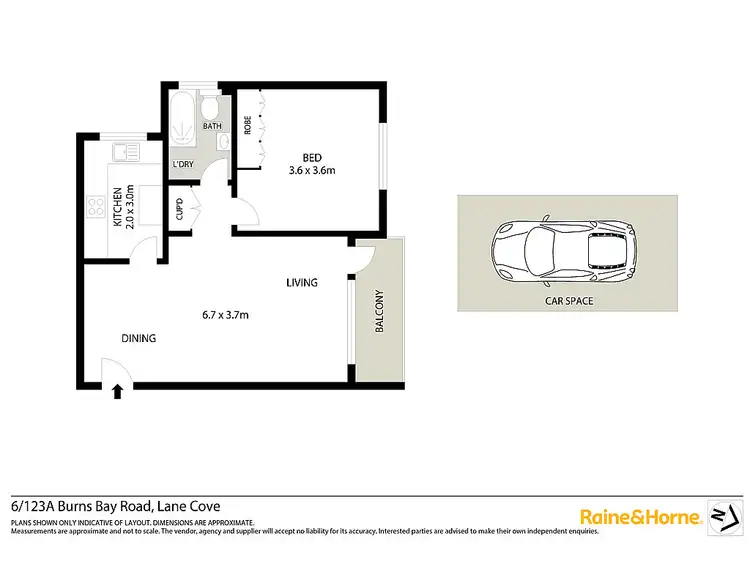 Floorplan of Homely apartment listing, 6/123A Burns Bay Road, Lane Cove NSW 2066