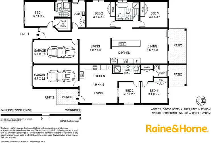 Floorplan of Homely house listing, 74 & 74a Peppermint Drive, Worrigee NSW 2540