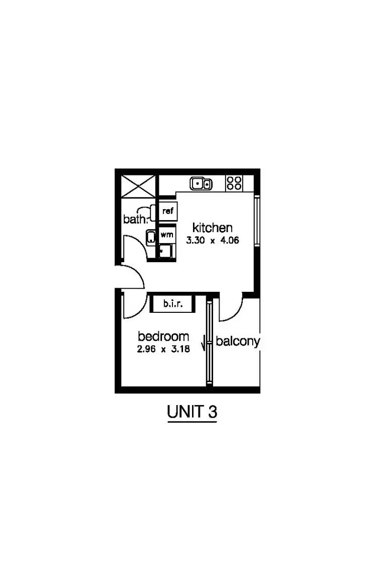 Floorplan of Homely apartment listing, 3/165 Sunshine Road, West Footscray VIC 3012