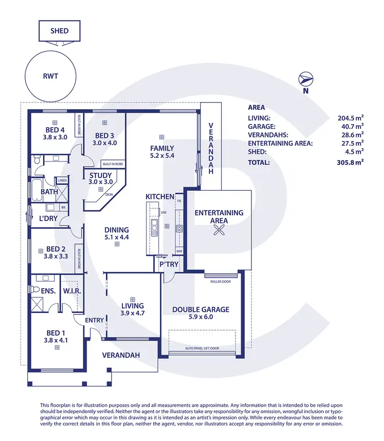 Floorplan of Homely house listing, 5 Biar Street, Mount Barker SA 5251