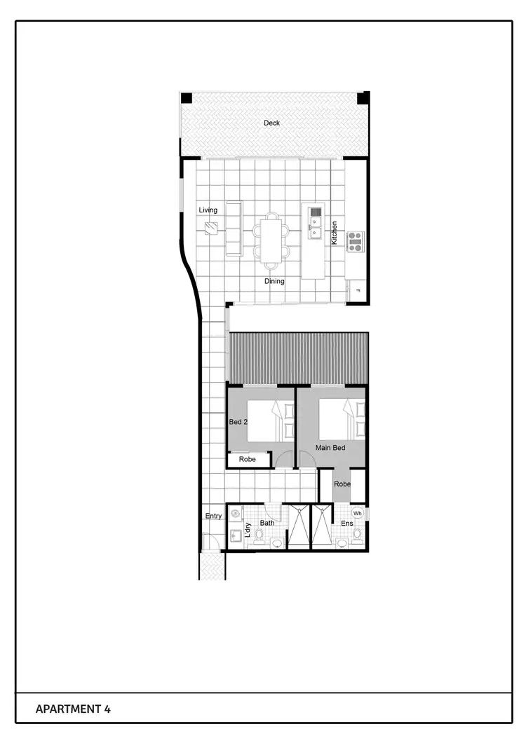 Floorplan of Homely apartment listing, 4/104 Ocean Parade, Blue Bay NSW 2261