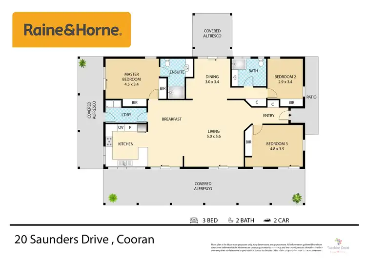 Floorplan of Homely house listing, 20 Saunders Drive, Cooran QLD 4569