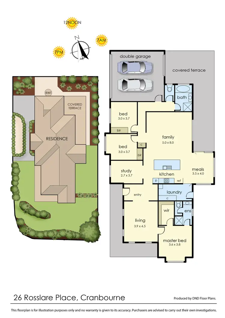 Floorplan of Homely house listing, 26 Rosslare Place, Cranbourne VIC 3977