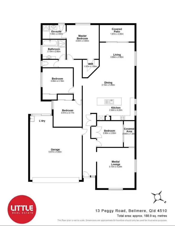 Floorplan of Homely house listing, 13 Peggy Road, Bellmere QLD 4510