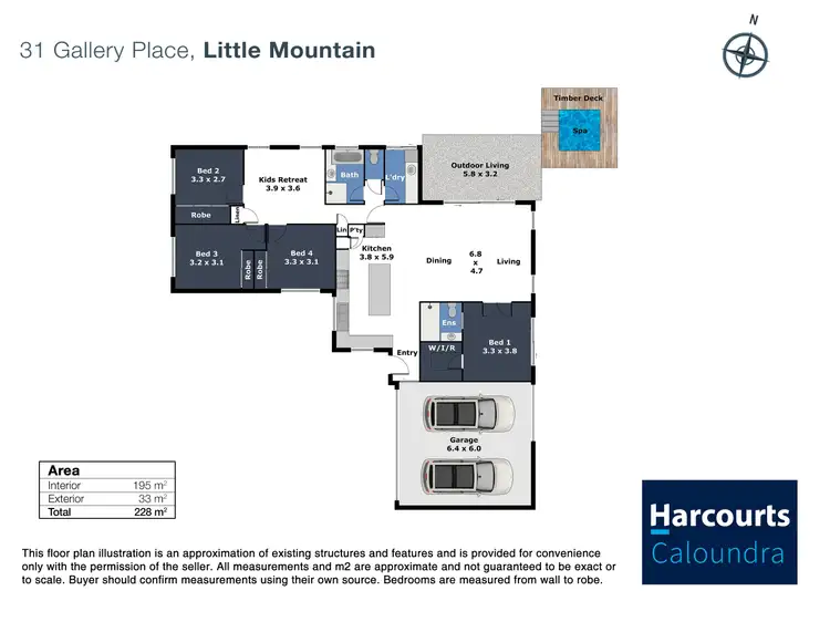Floorplan of Homely house listing, 31 Gallery Place, Little Mountain QLD 4551