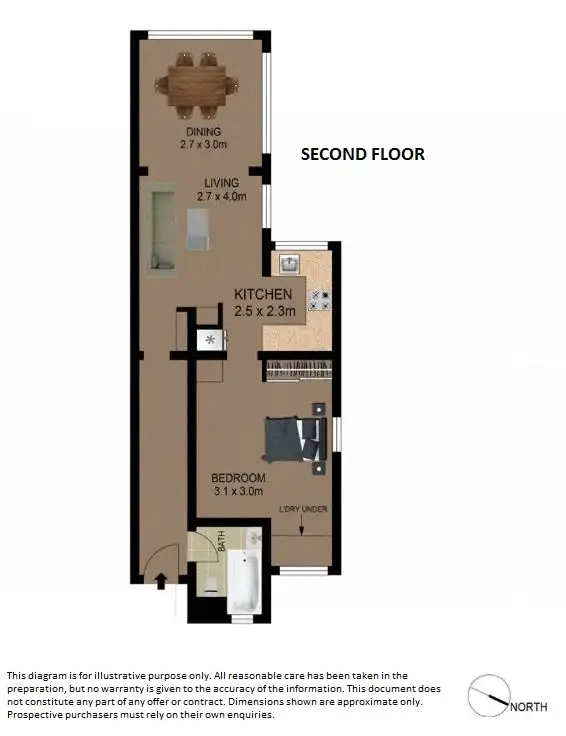 Floorplan of Homely apartment listing, 6/244 Campbell Parade, Bondi Beach NSW 2026