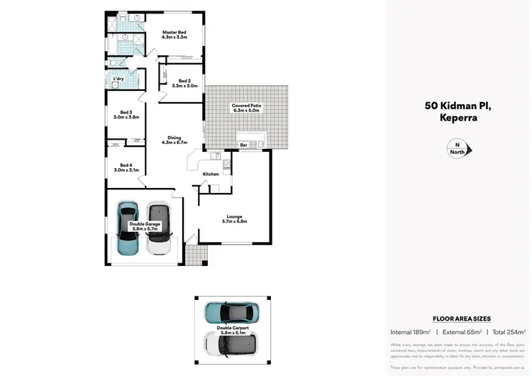 Floorplan of Homely house listing, 50 Kidman Place, Keperra QLD 4054