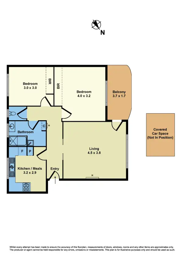 Floorplan of Homely apartment listing, 9/97 Verdon Street, Williamstown VIC 3016
