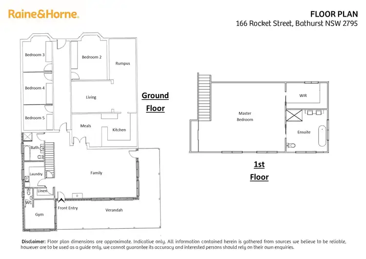 Floorplan of Homely house listing, 166 Rocket Street, Bathurst NSW 2795